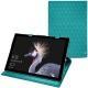 Microsoft Surface Pro 6 leather case - Bleu fluo - Couture
