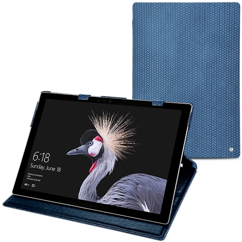 Custodia in pelle Microsoft Surface Pro 6Abaca ishia ( Pantone #395775 ) 