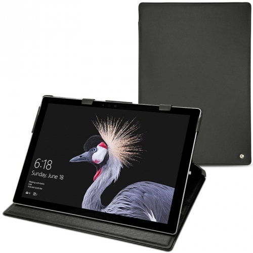 レザーケース Microsoft Surface Pro 6 - Noir ( Nappa - Black ) 
