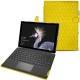 Housse cuir Microsoft Surface Pro 6 - Jaune fluo - Couture