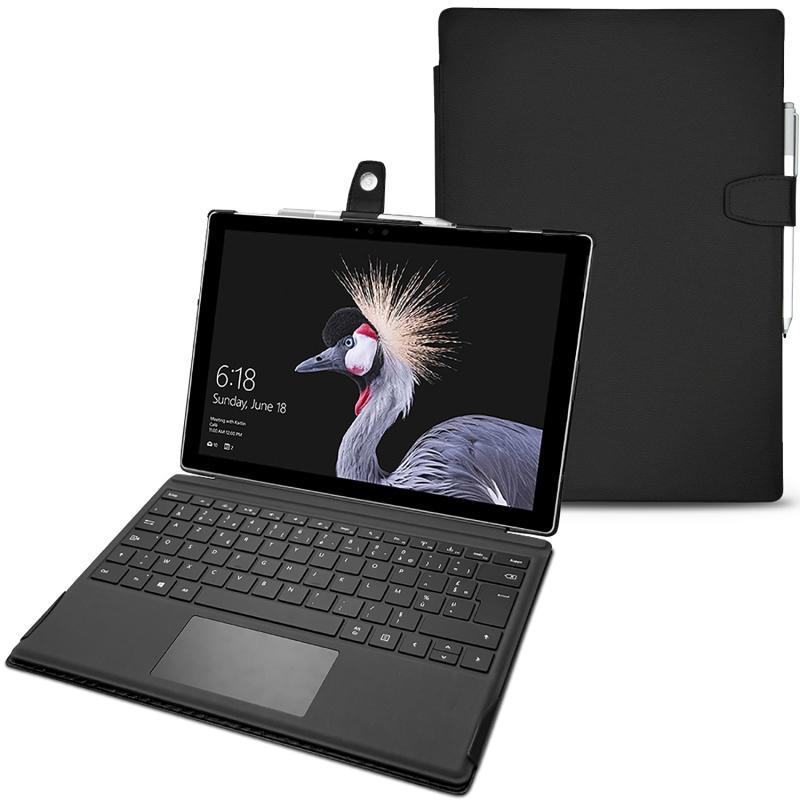 Housse cuir Microsoft Surface Pro 6 - Noir PU