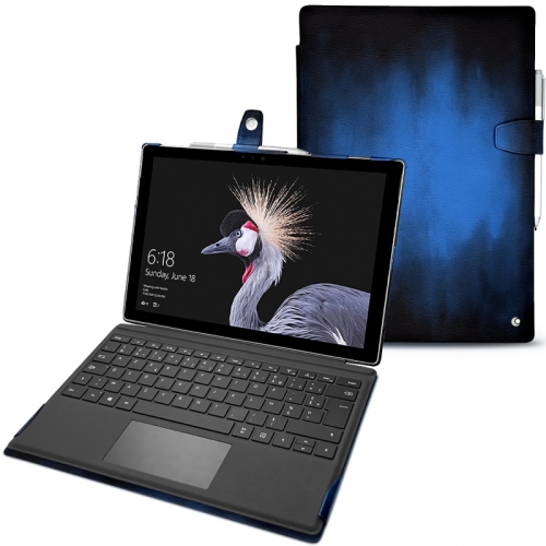 硬质真皮保护套 Microsoft Surface Pro 6Bleu Patine