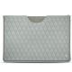 Pochette cuir Microsoft Surface Pro 6 - Gris - Couture ( Nappa - Pantone W428C ) 
