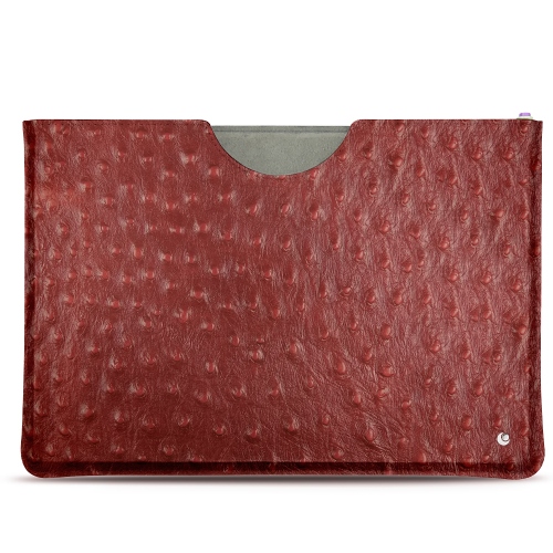 硬质真皮保护套 Microsoft Surface Pro 6Autruche ciliegia ( Pantone #a4343a ) 