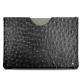 Pochette cuir Microsoft Surface Pro 6 - Autruche nero