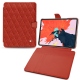 Apple iPad Pro 11" (2018) leather case - Papaye - Couture ( Pantone 180C ) 