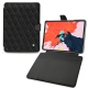 Housse cuir Apple iPad Pro 12.9" (2018) - Ebène - Couture ( Sleek P C12 - Black ) 