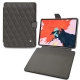 Apple iPad Pro 12.9" (2018) leather case - Anthracite - Couture ( Pantone 424C ) 