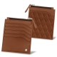 Wallet for idendity card - Anti-RFID / NFC - Marron - Couture ( Nappa - Pantone 1615C ) 