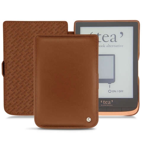 Funda de piel PocketBook Touch HD 3 - Tea Touch HD Plus : Funda de piel para e-readers y tablets en NoreveMarron ( Nappa - Pantone #8B4720 ) 