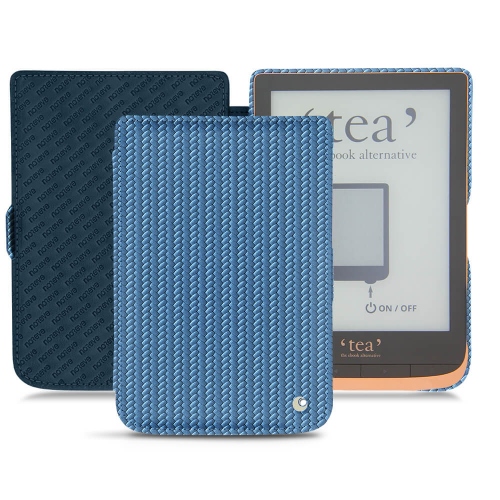 Custodia in pelle PocketBook Touch HD 3 - Tea Touch HD Plus : Custodia in pelle per e-reader e tablet su NoreveAbaca ishia ( Pantone #395775 ) 