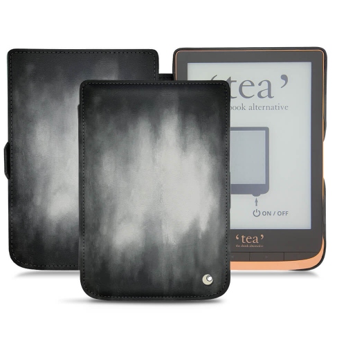 Custodia in pelle PocketBook Touch HD 3 - Tea Touch HD Plus : Custodia in pelle per e-reader e tablet su NoreveGris Patine