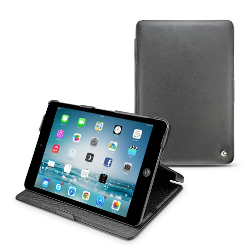 Apple iPad mini 2  leather case - Noir ( Nappa - Black ) 