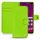 Housse cuir Samsung Galaxy S10+ - Vert fluo