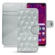 Samsung Galaxy S10+ leather case - Platinium - Couture