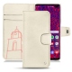 Housse cuir Samsung Galaxy S10+ - Blanc escumo