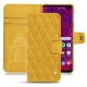 Housse cuir Samsung Galaxy S10+ - Jaune soulèu - Couture
