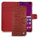 Housse cuir Samsung Galaxy S10+ - Autruche ciliegia