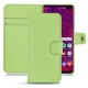 Samsung Galaxy S10+ leather case - Vert olive PU