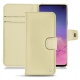 Lederschutzhülle Samsung Galaxy S10 - Beige ( Nappa - Pantone 7502C ) 