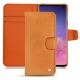 Funda de piel Samsung Galaxy S10 - Mandarine vintage ( Pantone 165C ) 