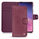 Capa em pele Samsung Galaxy S10 - Prune vintage ( Pantone 512C ) 