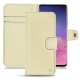 Housse cuir Samsung Galaxy S10 - Ivoire ( Sleek P C12 - White ) 