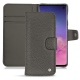 Samsung Galaxy S10 leather case - Anthracite ( Pantone 424C ) 