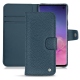 Samsung Galaxy S10 leather case - Indigo ( Pantone 303U ) 