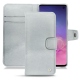 Samsung Galaxy S10 leather case - Platinium ( Pantone 877C ) 