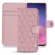 Samsung Galaxy S10 leather case - Rose - Couture ( Nappa - Pantone 2365C ) 