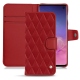 Funda de piel Samsung Galaxy S10 - Rouge - Couture ( Nappa - Pantone 199C ) 
