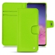 Lederschutzhülle Samsung Galaxy S10 - Vert fluo
