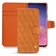 硬质真皮保护套 Samsung Galaxy S10 - Mandarine vintage - Couture