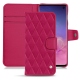 Capa em pele Samsung Galaxy S10 - Rose fluo - Couture