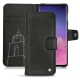 Custodia in pelle Samsung Galaxy S10 - Negre poudro