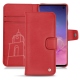Capa em pele Samsung Galaxy S10 - Rouge troupelenc