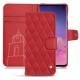 Lederschutzhülle Samsung Galaxy S10 - Rouge troupelenc - Couture
