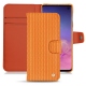 Capa em pele Samsung Galaxy S10 - Abaca arancio