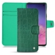 Capa em pele Samsung Galaxy S10 - Crocodile pino