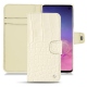Capa em pele Samsung Galaxy S10 - Crocodile milk