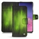 Capa em pele Samsung Galaxy S10 - Vert Patine