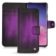 Custodia in pelle Samsung Galaxy S10 - Violet Patine