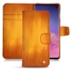 Funda de piel Samsung Galaxy S10 - Orange Patine