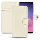 Capa em pele Samsung Galaxy S10 - Blanc PU