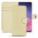 Lederschutzhülle Samsung Galaxy S10 - Beige PU