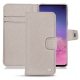 Housse cuir Samsung Galaxy S10 - Taupe innocent