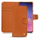 Funda de piel Samsung Galaxy S10 - Orange vibrant