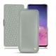 Lederschutzhülle Samsung Galaxy S10 - Gris ( Nappa - Pantone W428C ) 