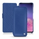 Samsung Galaxy S10 leather case - Bleu océan ( Nappa - Pantone 293C ) 